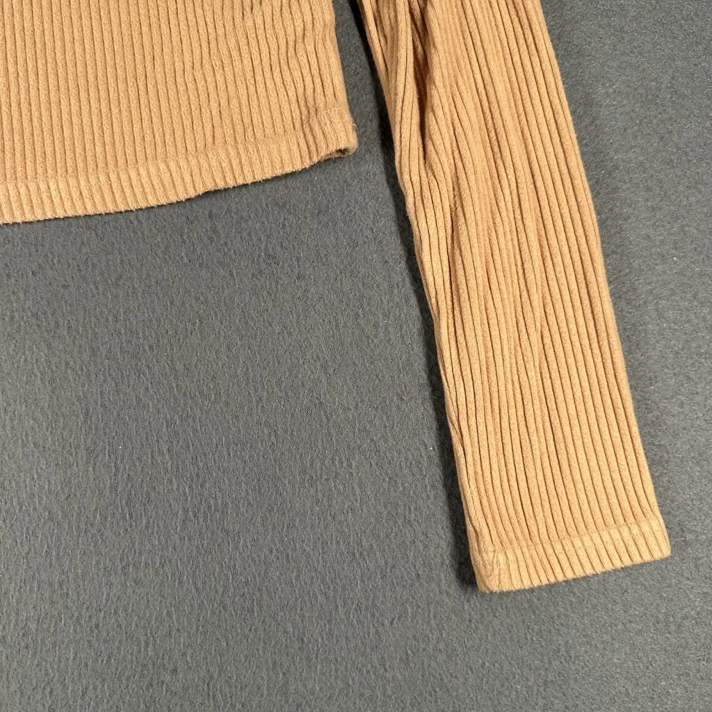 Altar'd State Sweater Womens Medium Ribbed Long Sleeve Collared Pullover Top - Image 5