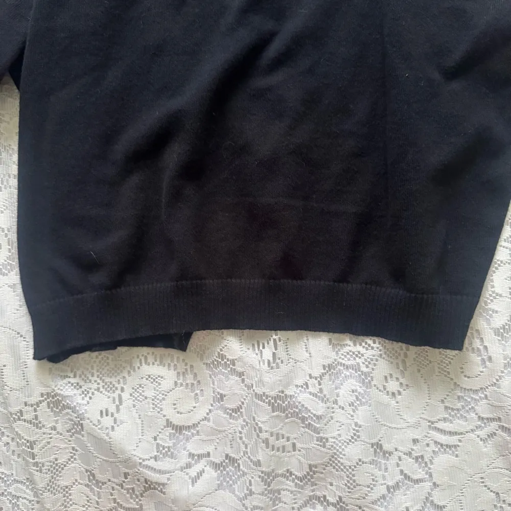 Vintage Tailor B. Moss Black Cardigan Lightweight Sweater Size L Size L - Image 6