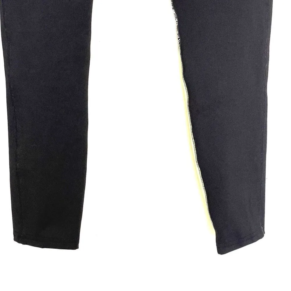 Hollister Womens Leggings Sz Small Crop Mid Rise Logo Black Activewear Workout - Image 3