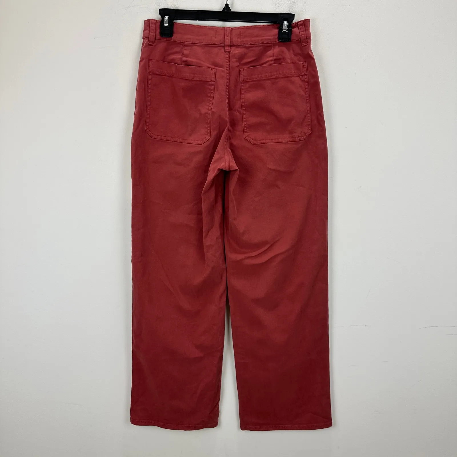 Madewell The Emmett Wide Leg Pant Patch Pocket Antique Rose High Rise US 29 NWT - Image 11