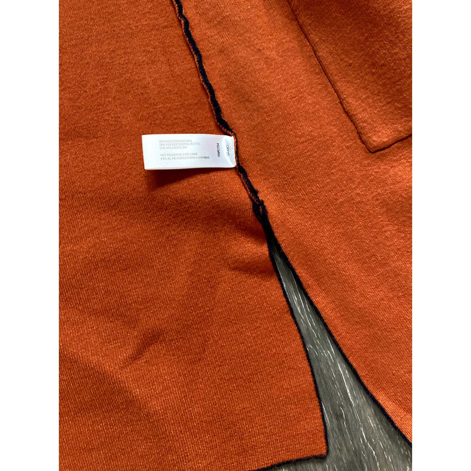 Chunky Knit Navy Cardigan Boho MCM‎ Cozy Heritage Scandi Small Oversized Capsule Blue - Image 4