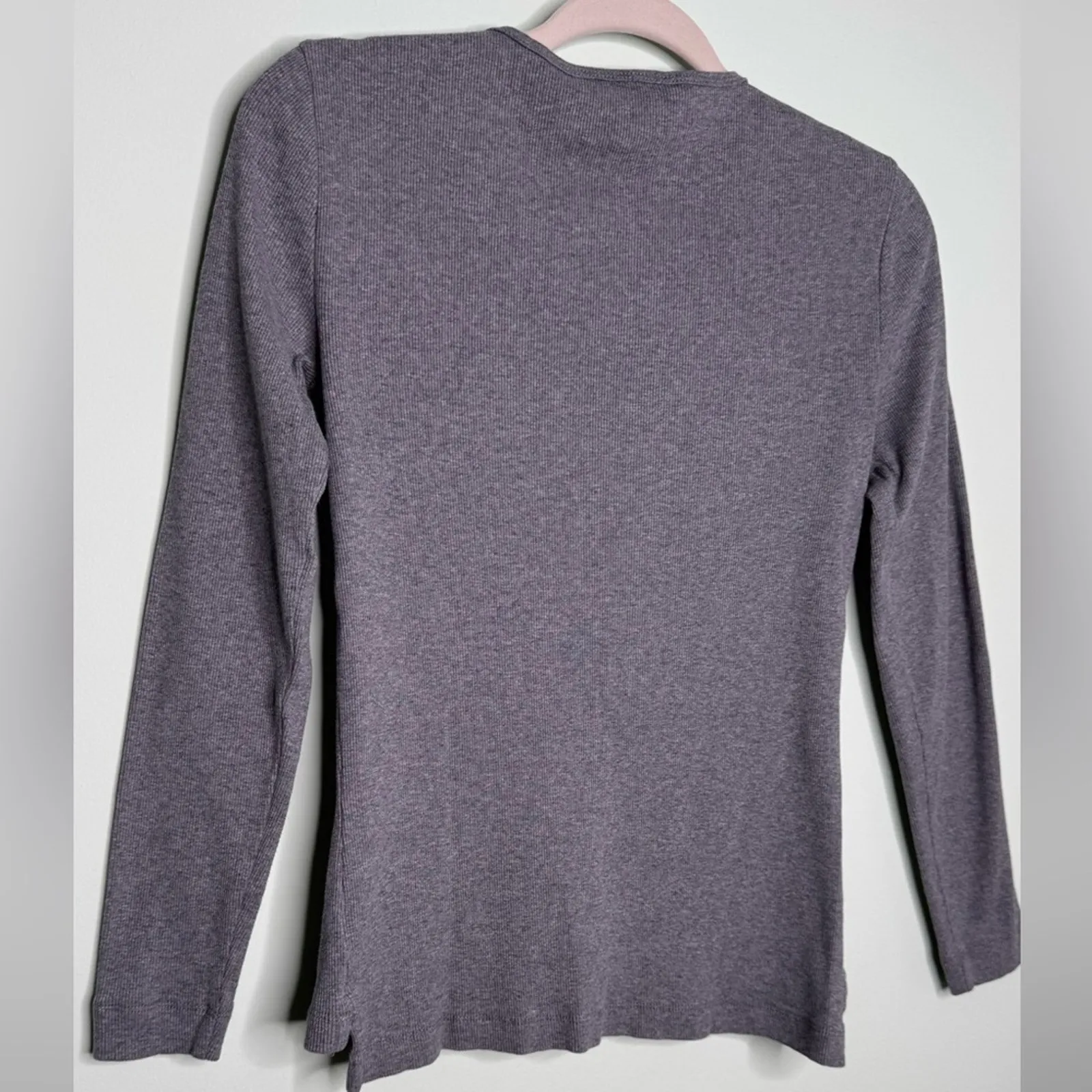 Lauren Ralph Lauren Zipper Patch Long Sleeve T-shirt Size Medium - Image 4