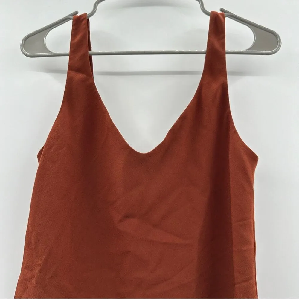 Babaton Rust Brown‎ Sleeveless Scoop Neck Basic Tank Top Sz M - Image 2