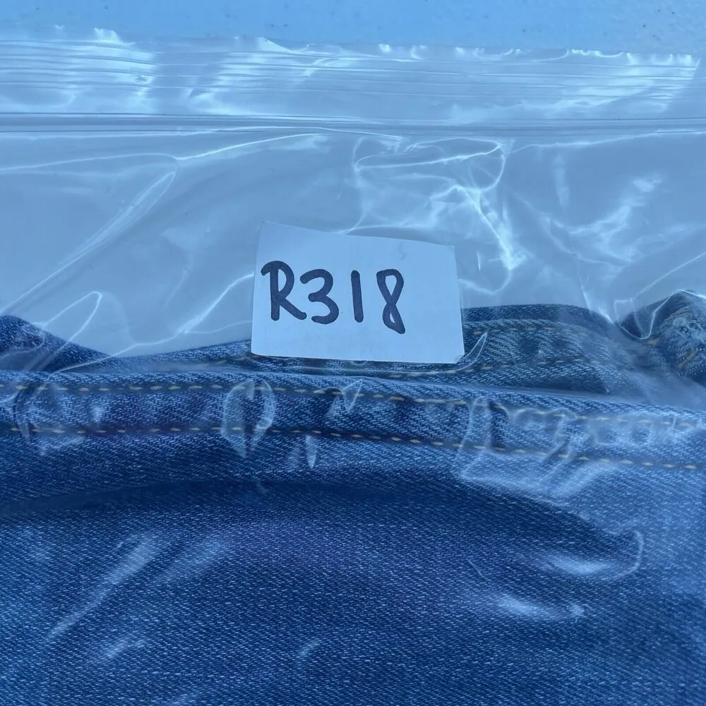 25 0 Flare Jeans High Rise Medium Wash Stretch Women’s Blue Grunge - Image 16