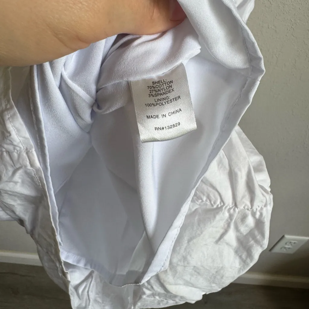 Superdown White Ruched Bodycon Mini Dress Womens S Bridal Shower Bachelorette - Image 4