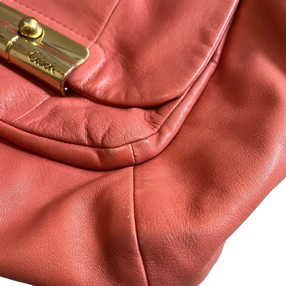 Coach 16808 Kristen Hobo Convertible Purse in Peony Pink - Image 14