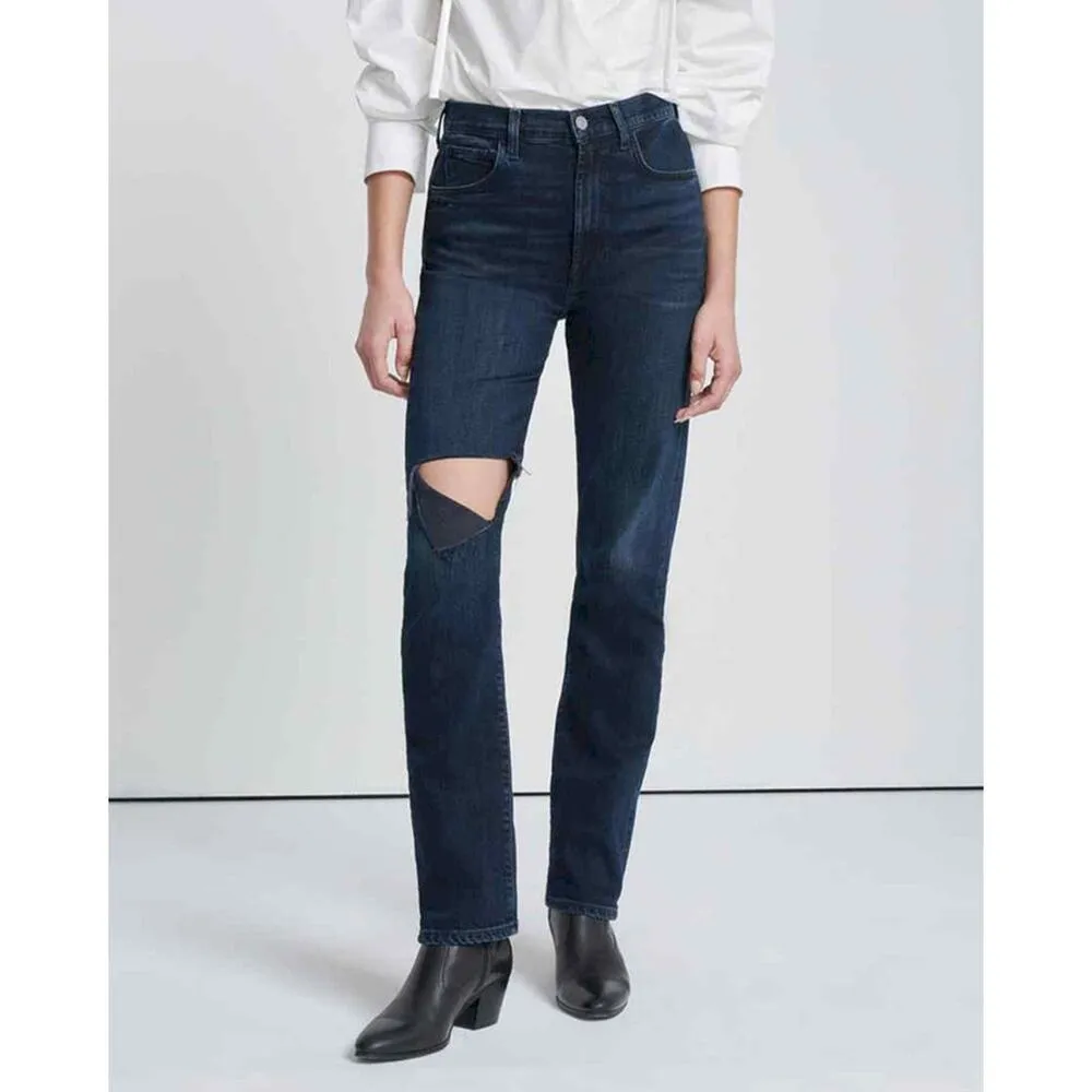 HP! NWT 7 For All Mankind Women's Size 29 Easy Slim in Sunbeam Jeans‎ - Image 4