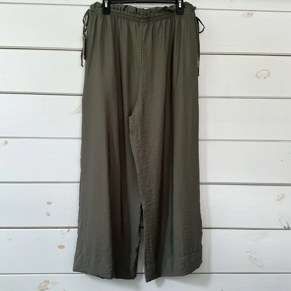 A New Day High Rise Straight Leg Side Tie Pull On Pants NEW Large - Image 8