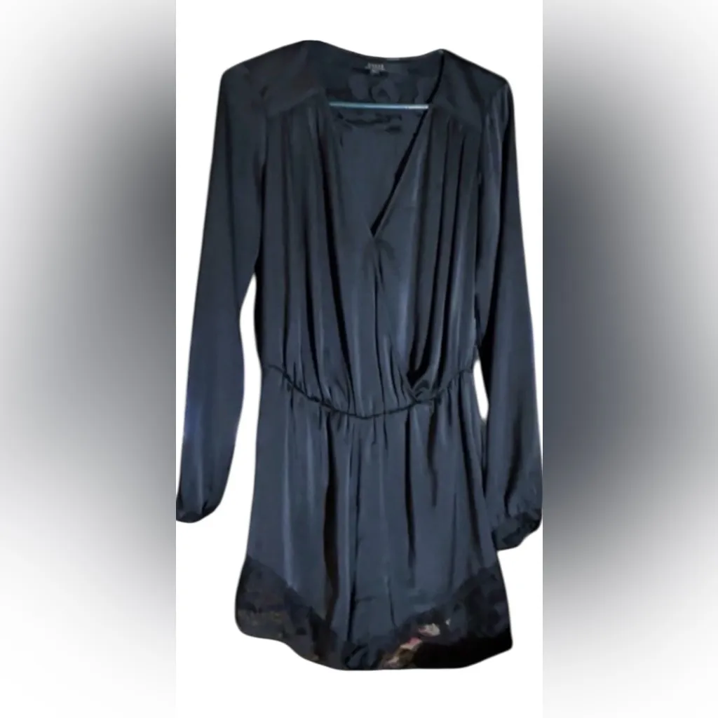 Guess Satin sophisticated romper Sz S  Evewear Night out Dinner dates Party - Image 14
