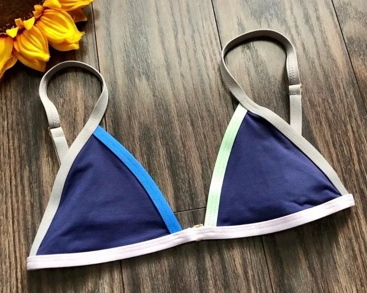 TAVIK JETT ColorBlocked Cobalt Bikini Top X•SMALL  - Image 4