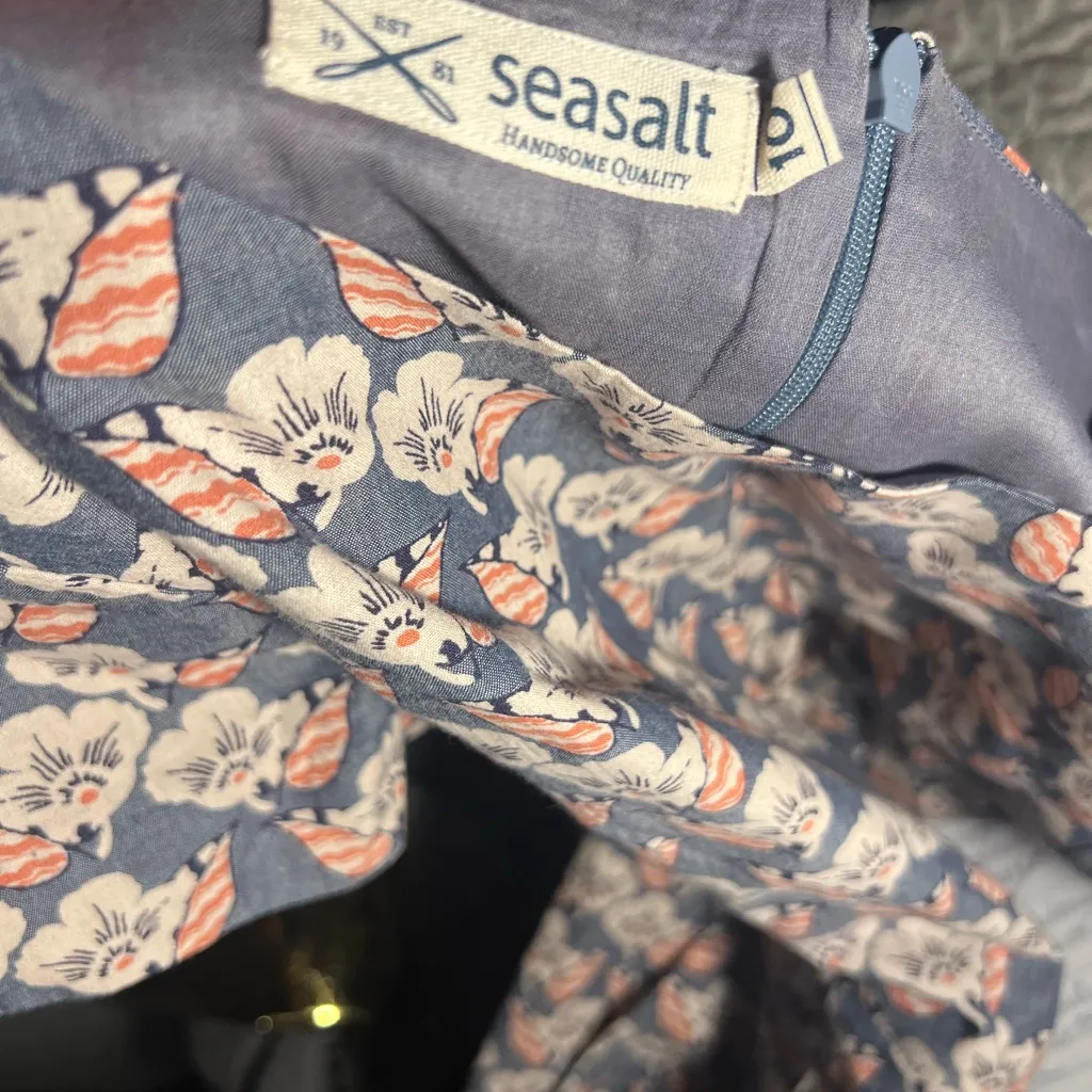 Floral Midi Dress with Pink Accents size 10uk/6 US Silver - Image 3