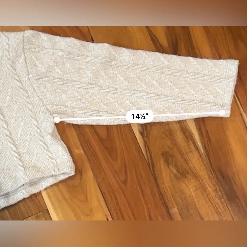 Zara Mock Neck Crop Knit Sweater - Image 7