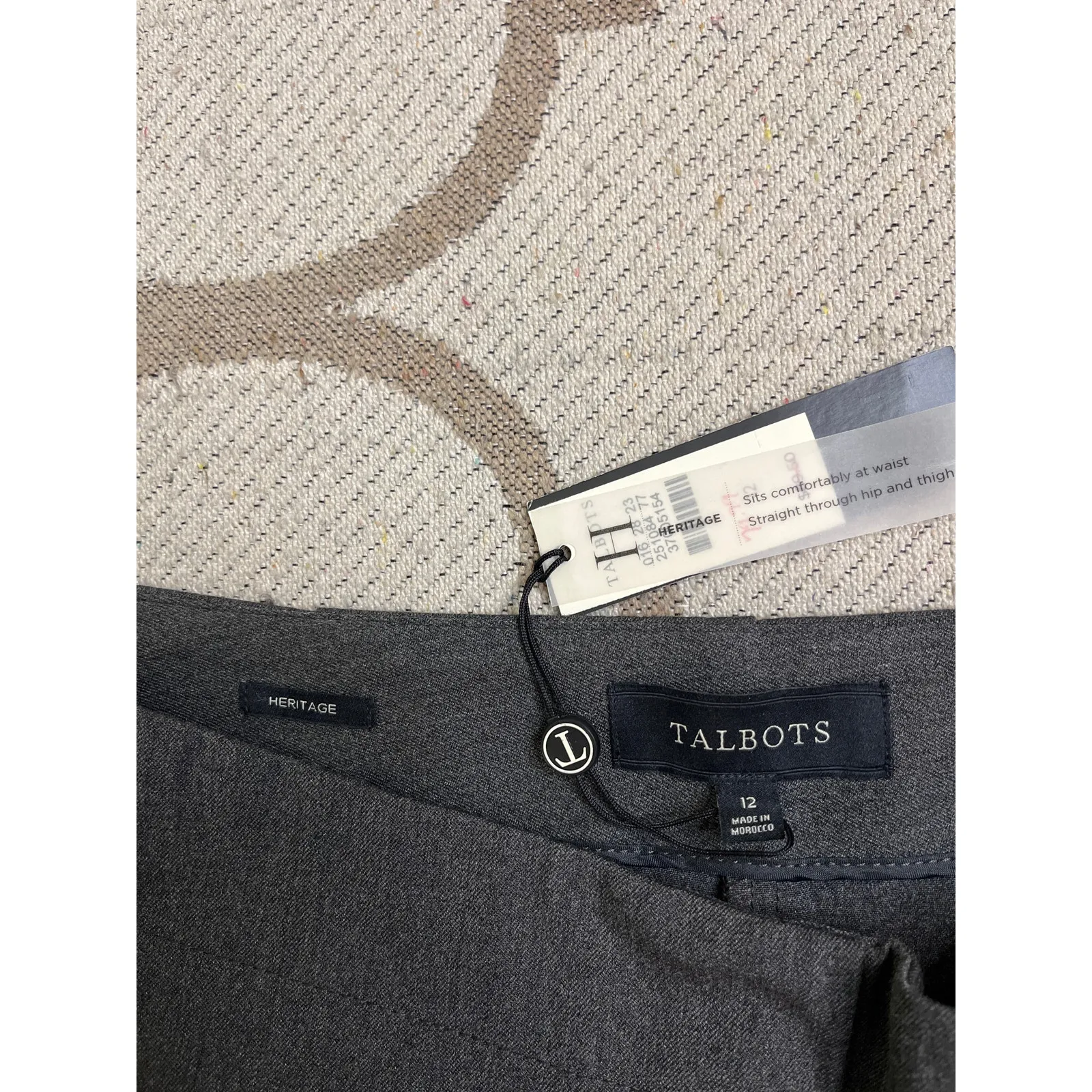 Talbots Heritage Dress Pants Women Gray Style #MA804, Size 12, MSRP $80, NWT - Image 3