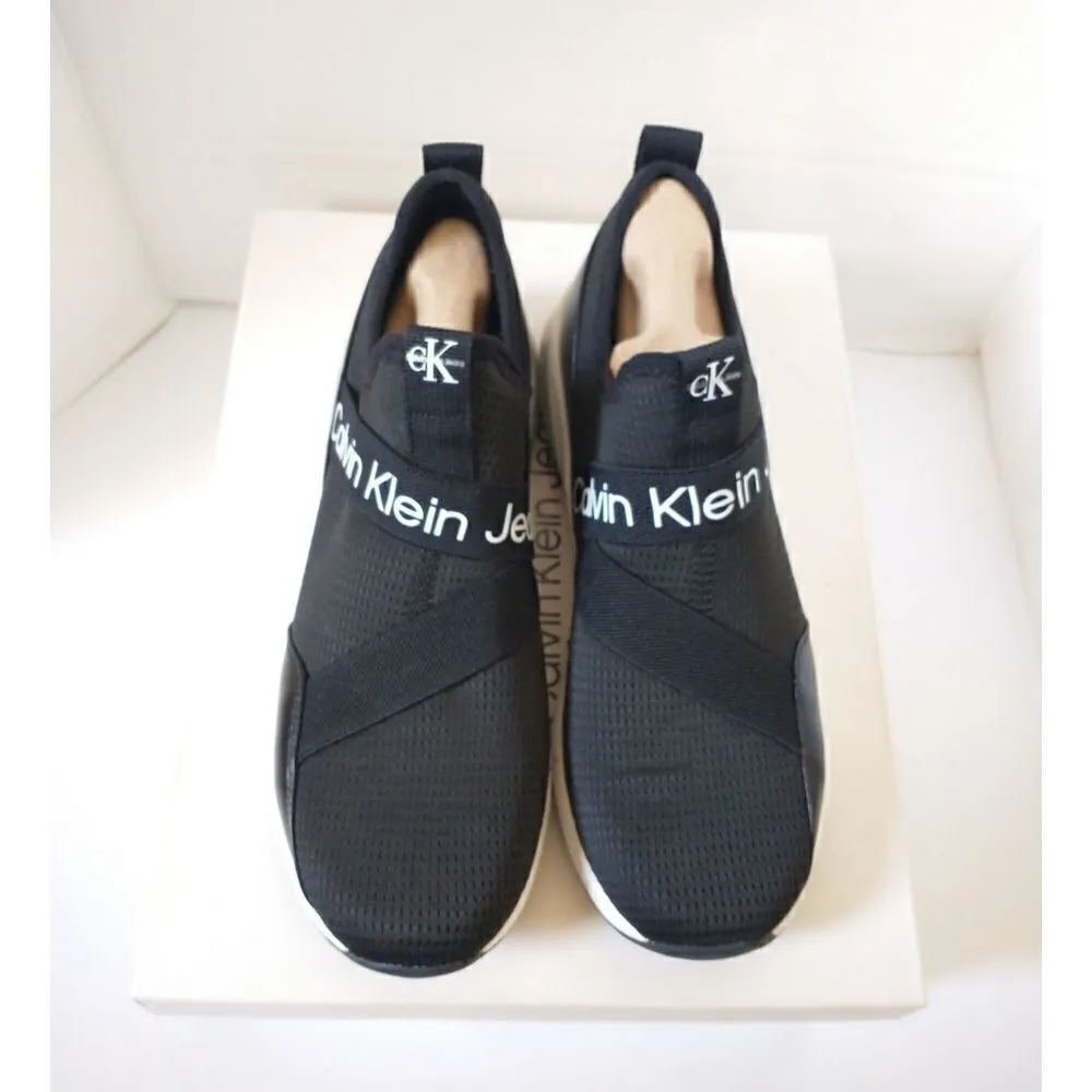 New! CALVIN KLEIN JEANS Women's Sadie Black Slip-on Sneakers Shoes Size 8 - Image 6