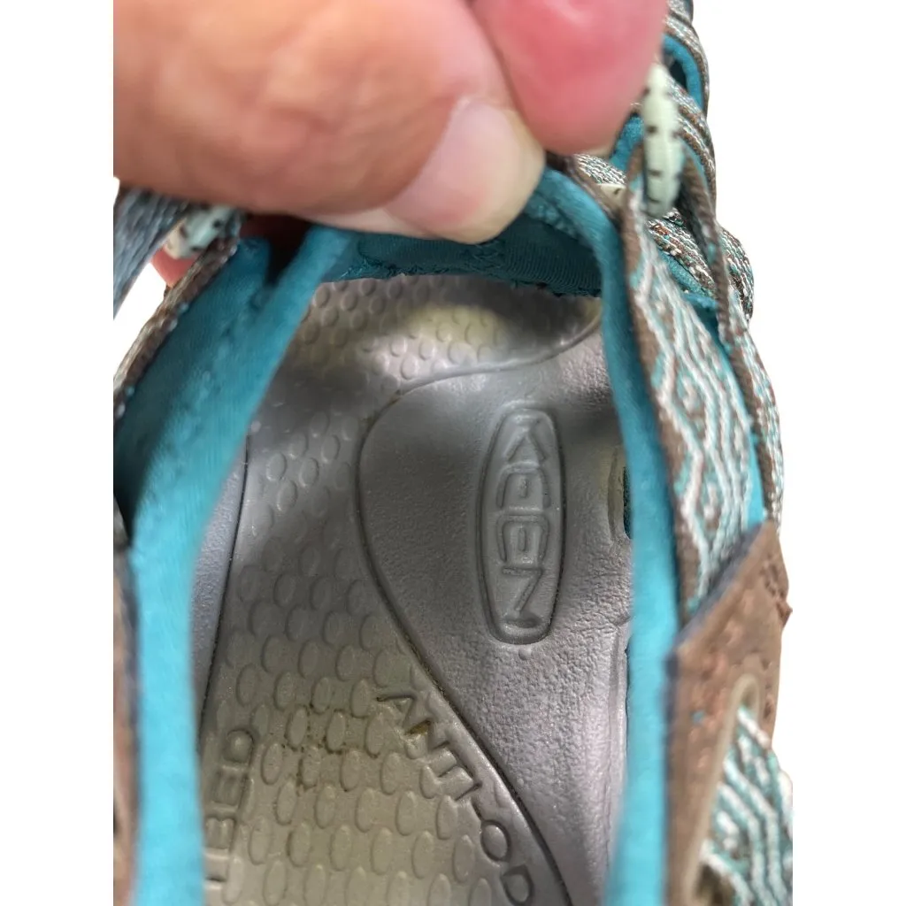 Keen Womens Turquoise & Brown Water Hiking Shoes Size 6 SKU 8842 - Image 10