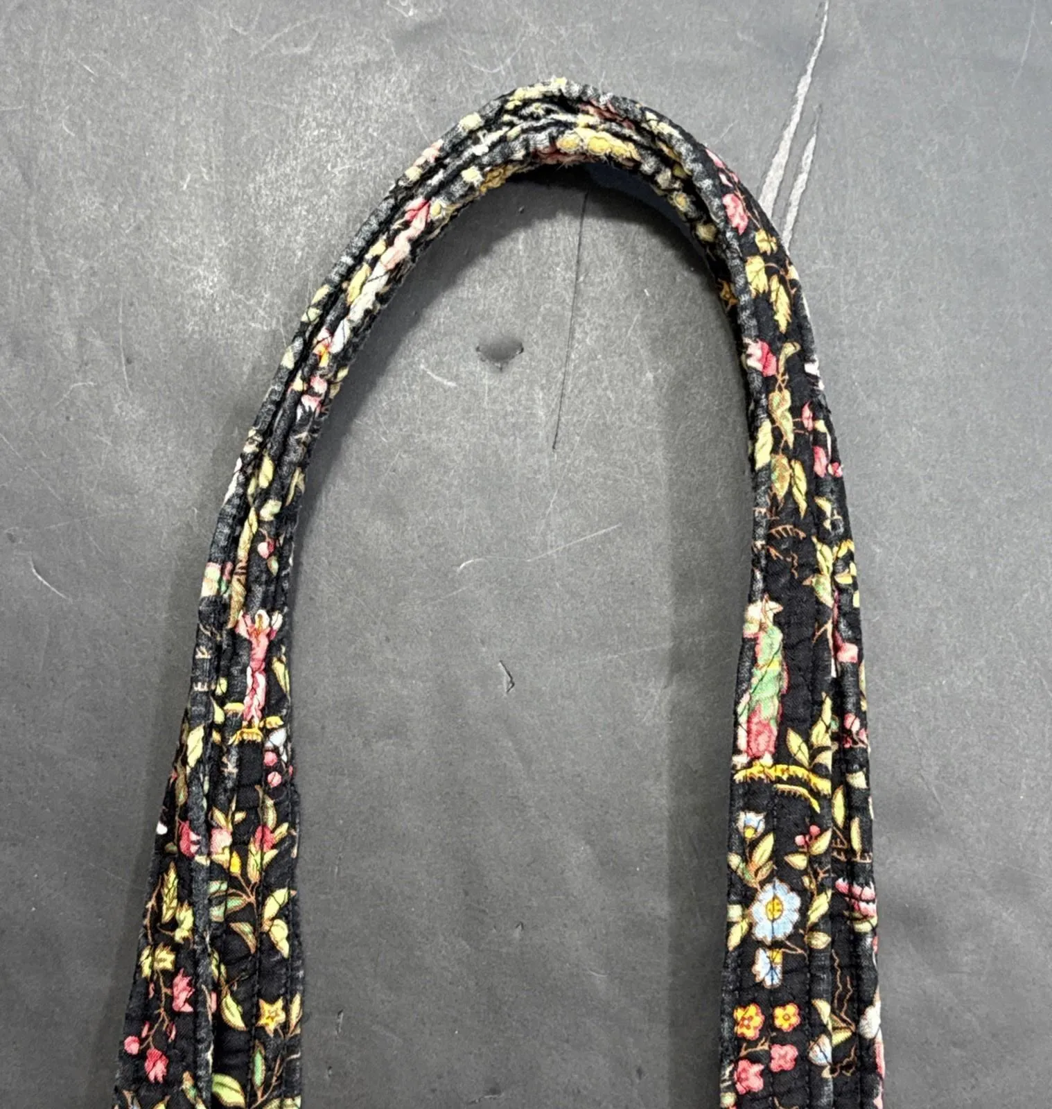 Vera Bradley Iconic Small Tote Bag MING Black Bamboo Floral Quilted Y2K Purse - Image 12