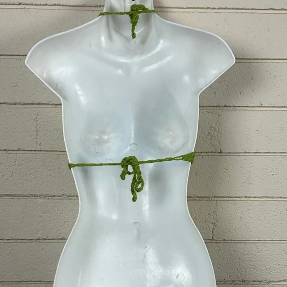 Cider Call Me Daisy Crochet Crop Top size M - Image 3