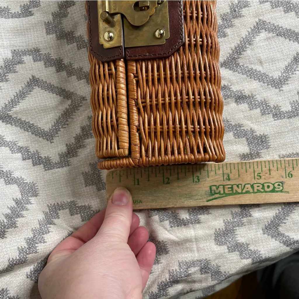 KOTUR wicker clutch Tan - Image 6