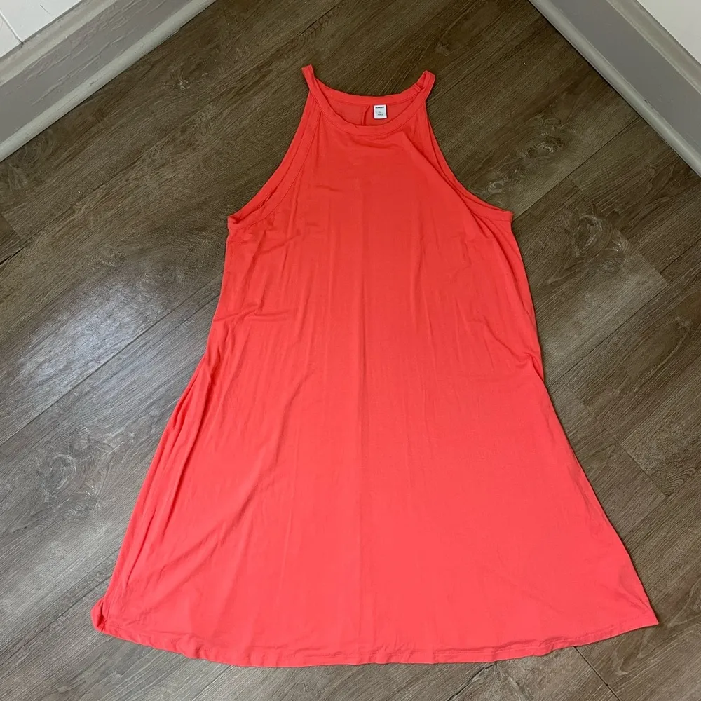 Old Navy Bundle Of 2 Jersey Knit Dresses ~ Teal & Coral ~ Women’s Size Large - Image 9