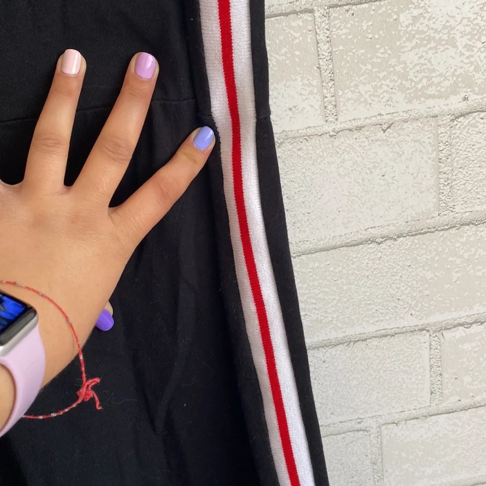 Brandy Melville  Black Side Striped Dress - Image 3