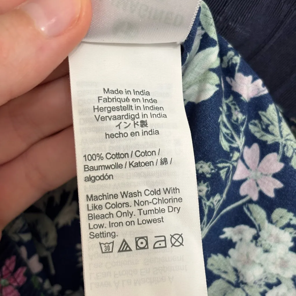 J. Crew Women’s Cotton Poplin Boxer Pajama Shorts in Winter Garden Floral - XL - Image 5