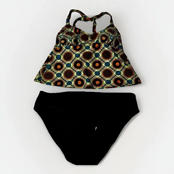 Mossimo Bikini Swimsuit Top, Merona Bikini Bottoms Women’s Size 16W Brown Boho - Image 1