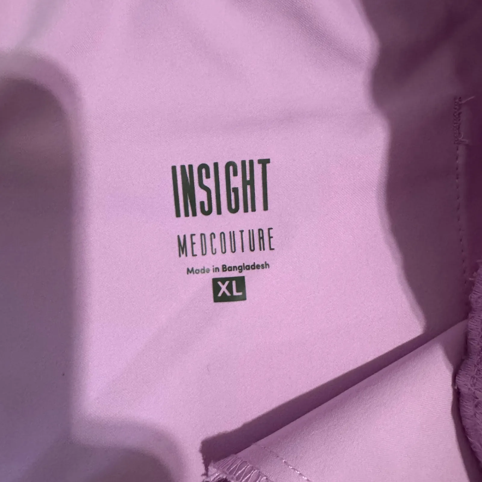 MEDCOUTURE Insight Womens Jogger Scrub Pants Lilac Cargo Pockets Drawstring XL Purple - Image 9