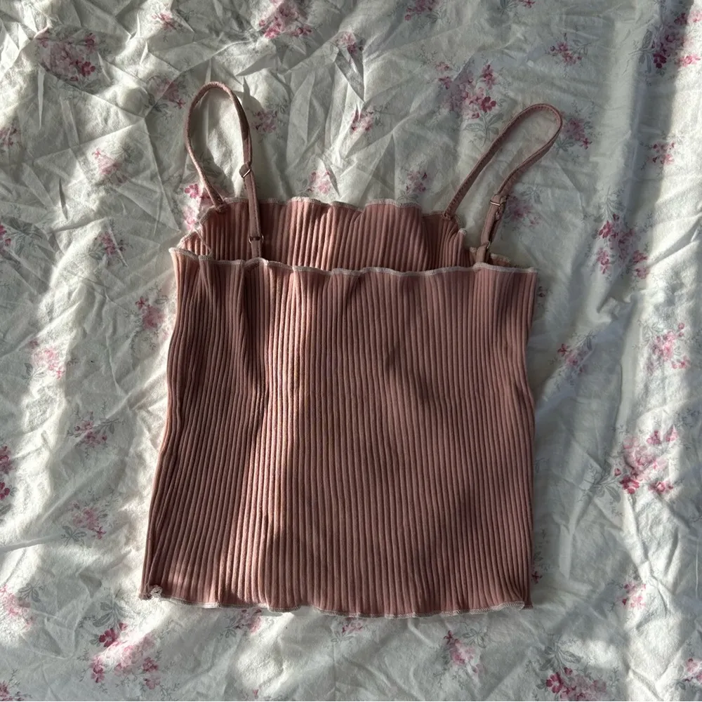 Ribbed cami lettuce trim Size M - Image 3