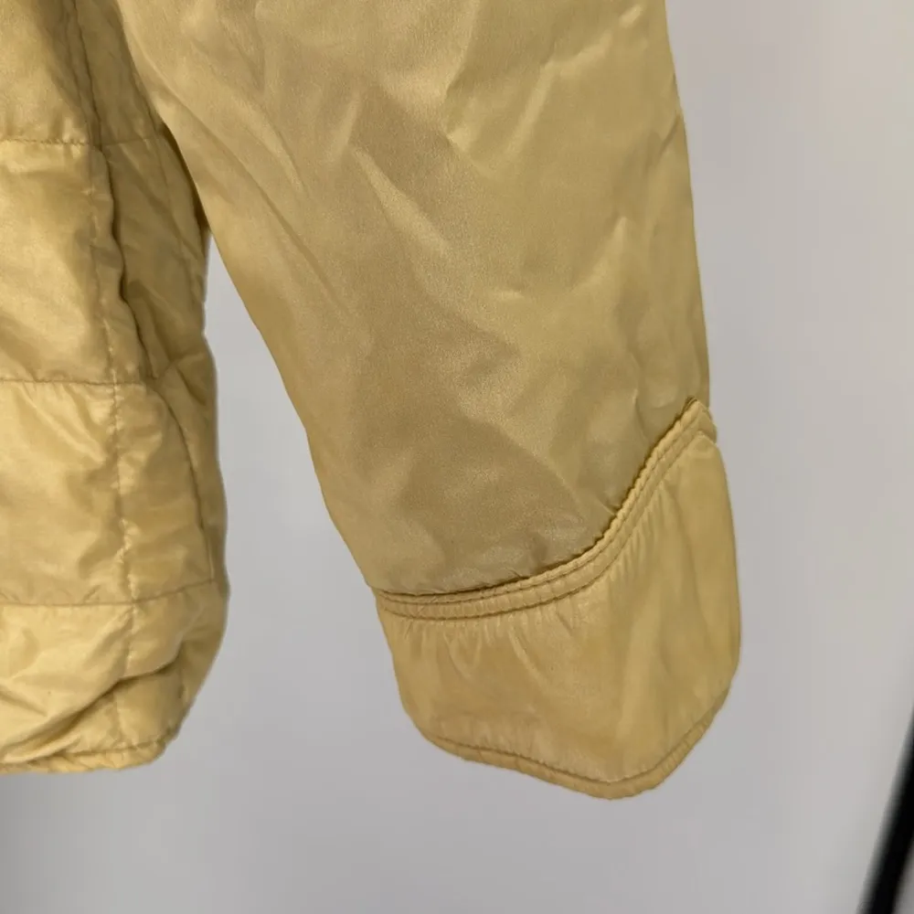 Vintage Miller Women's Gold Puffer Jacket 16 down filled winter metallic - Image 6