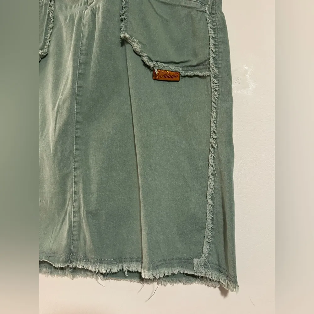 EUC Torrid x Kikgirl Vintage Y2K Green & Brown Denim Skirt size 19 - Image 5