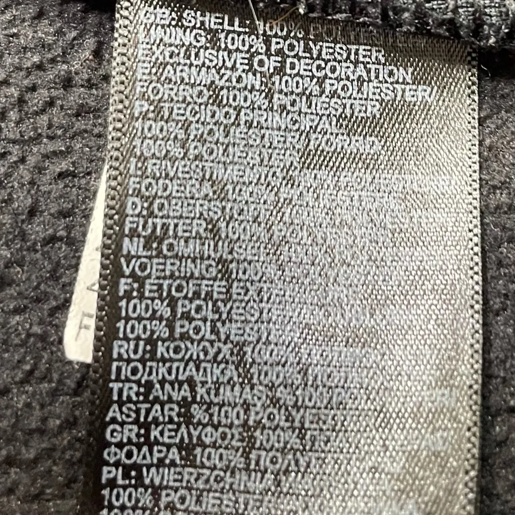 The North Face Glacier Alpine Pullover Hoodie Sweatshirt Black XS High‎ Neck - Image 6