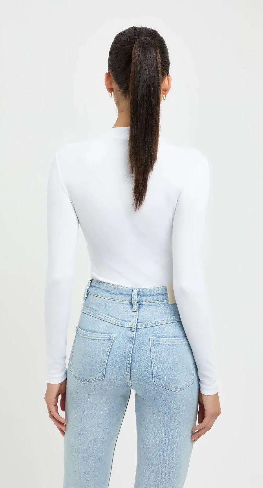 NWT Women’s White Bodysuit Size M - Image 2