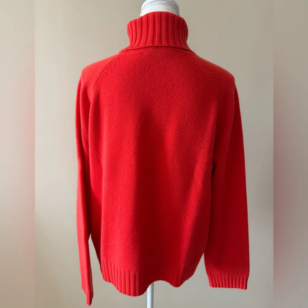 Tory Burch 100% Cashmere Turtleneck Sweater in Red - Image 6