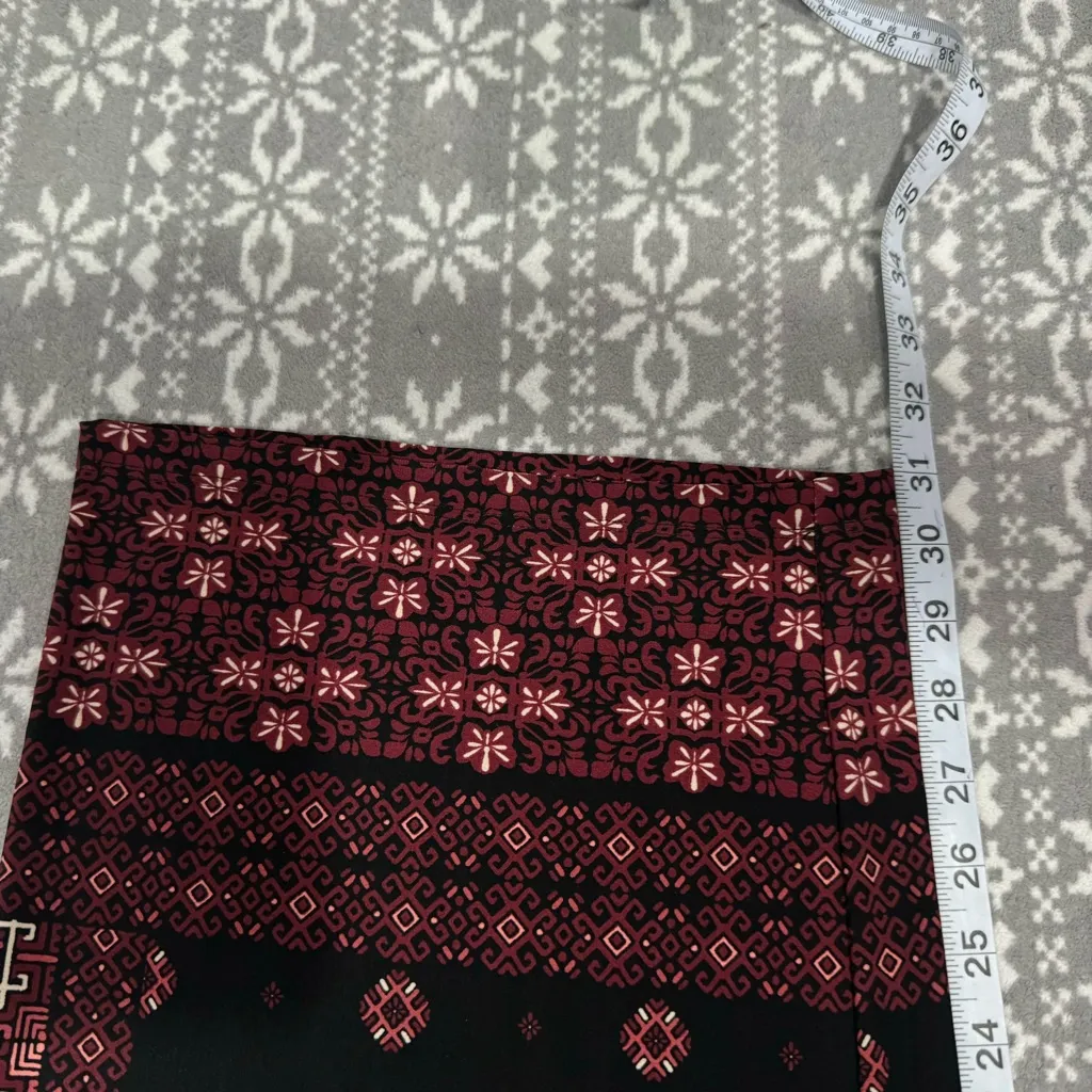 New Susan Graver Printed Liquid Knit Straight Pull On Pants Size X-Large - Image 11