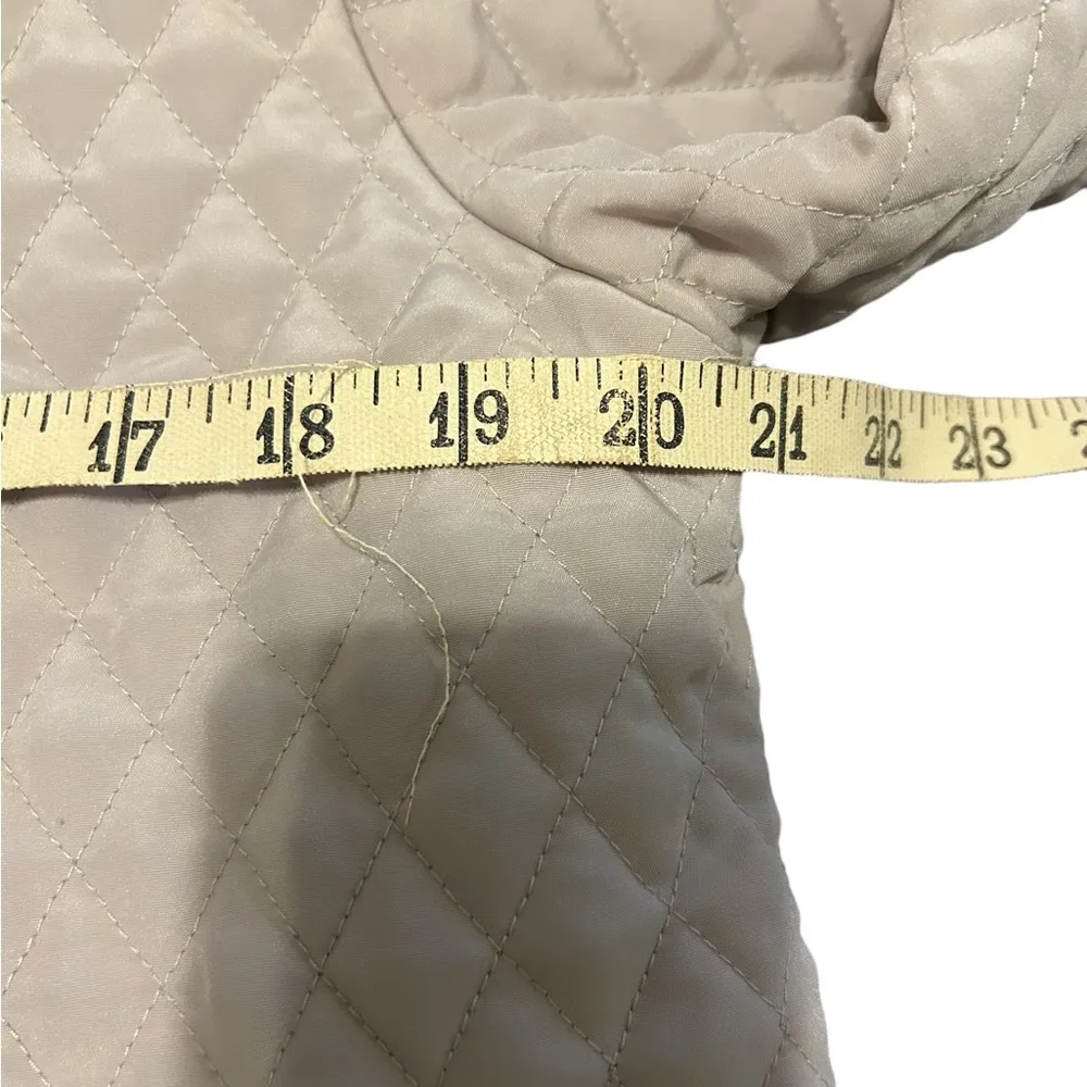 NORDIC LIGHTS QUILTED LIGHTWEIGHT BEIGE jacket size large - Image 5