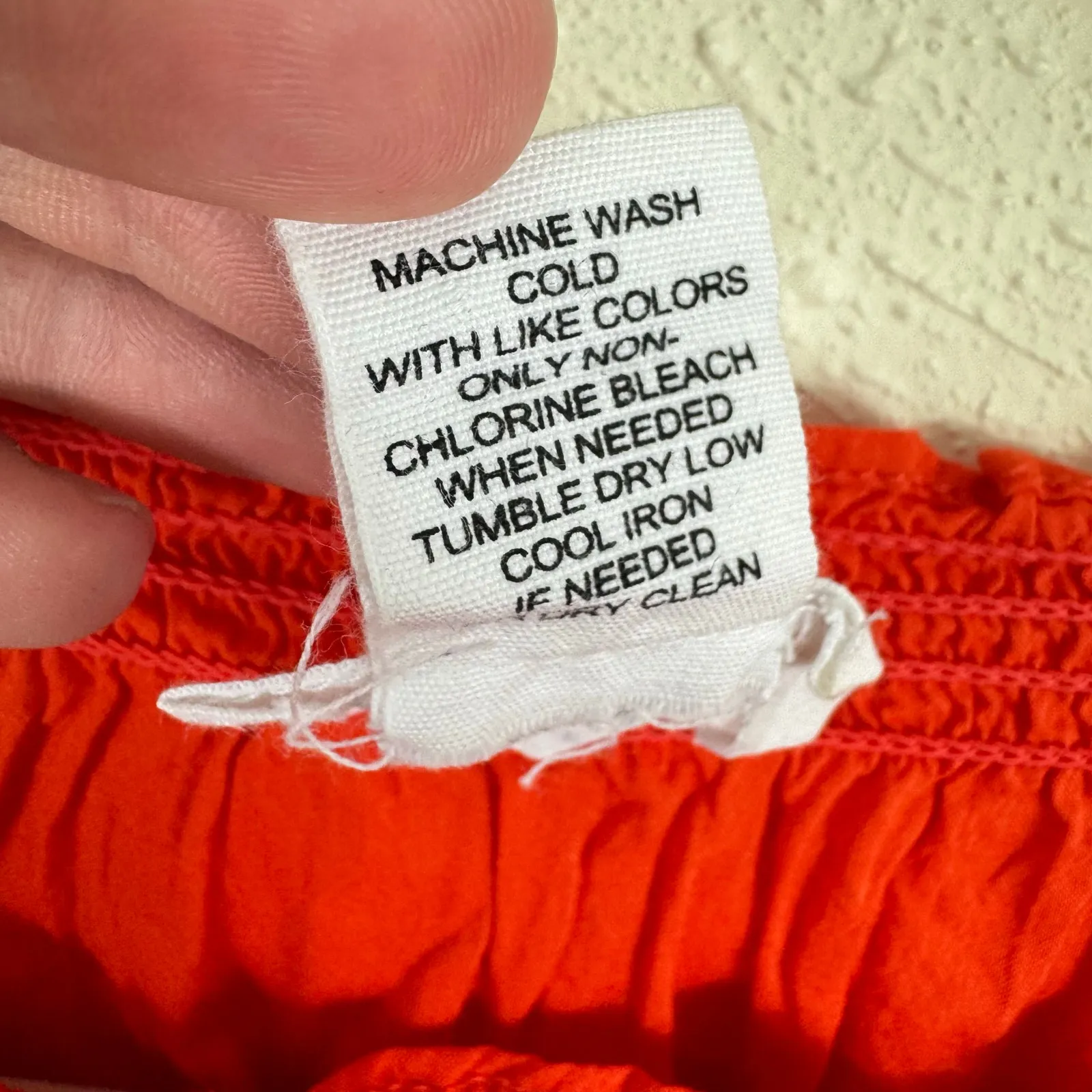 For The Republic Cotton Viscose Red Embroidered Flutter Sleeve Blouse Size S - Image 5