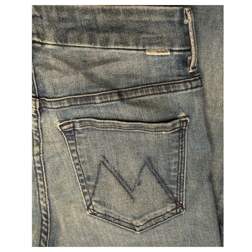 MOTHER The Looker Step Ankle Fray jeans, asking for trouble cut size 26" - Image 7