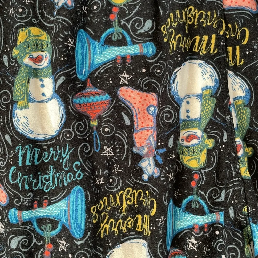 Super soft Christmas leggings Blue - Image 2