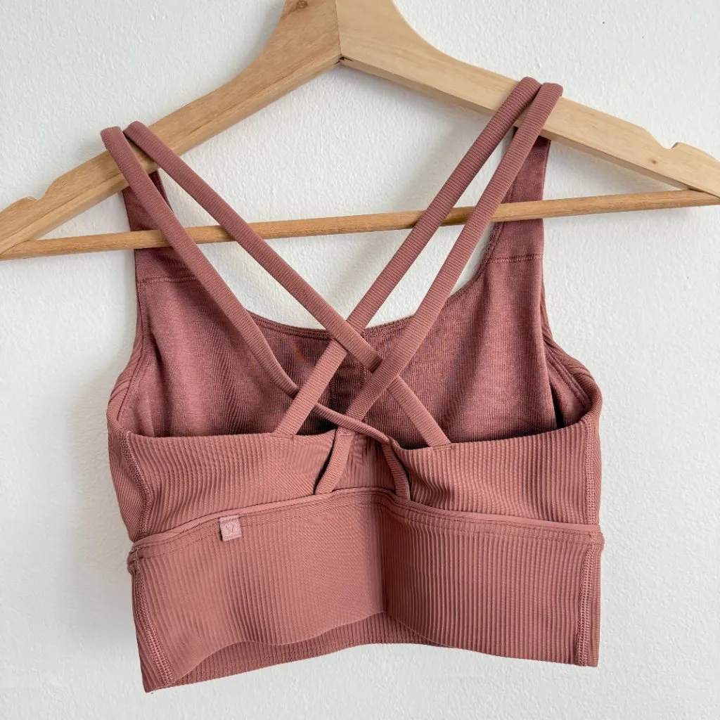 Lululemon Energy Bra Longline Ribbed Medium Support - Image 5