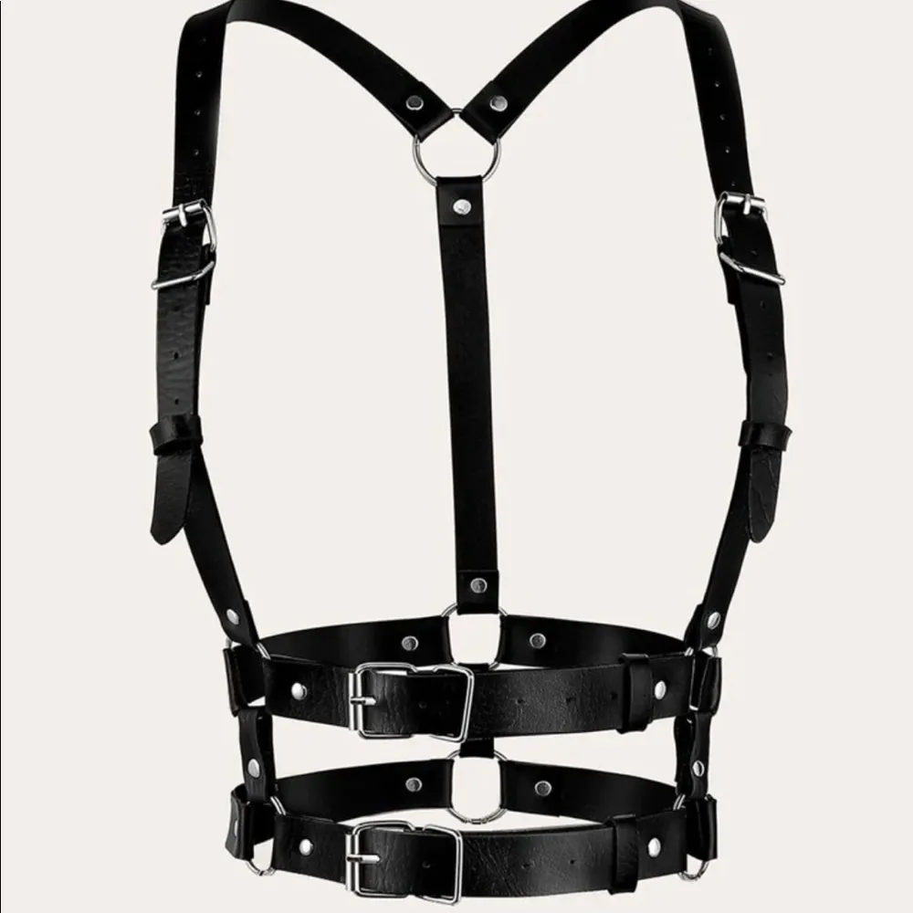 Harness Black Underbust Suspender Double Belt New - Image 6