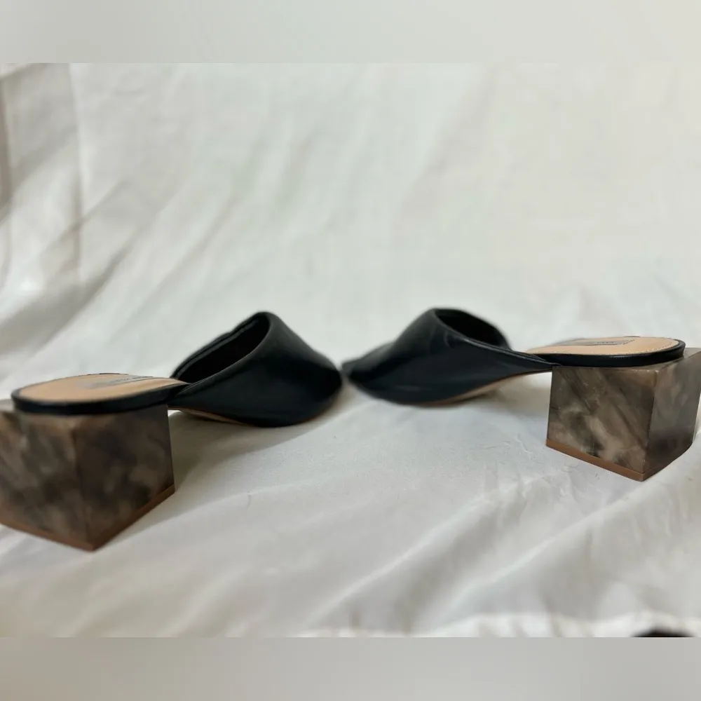 Saks fifth avenue slip on imitation block‎ marble heel - Image 4