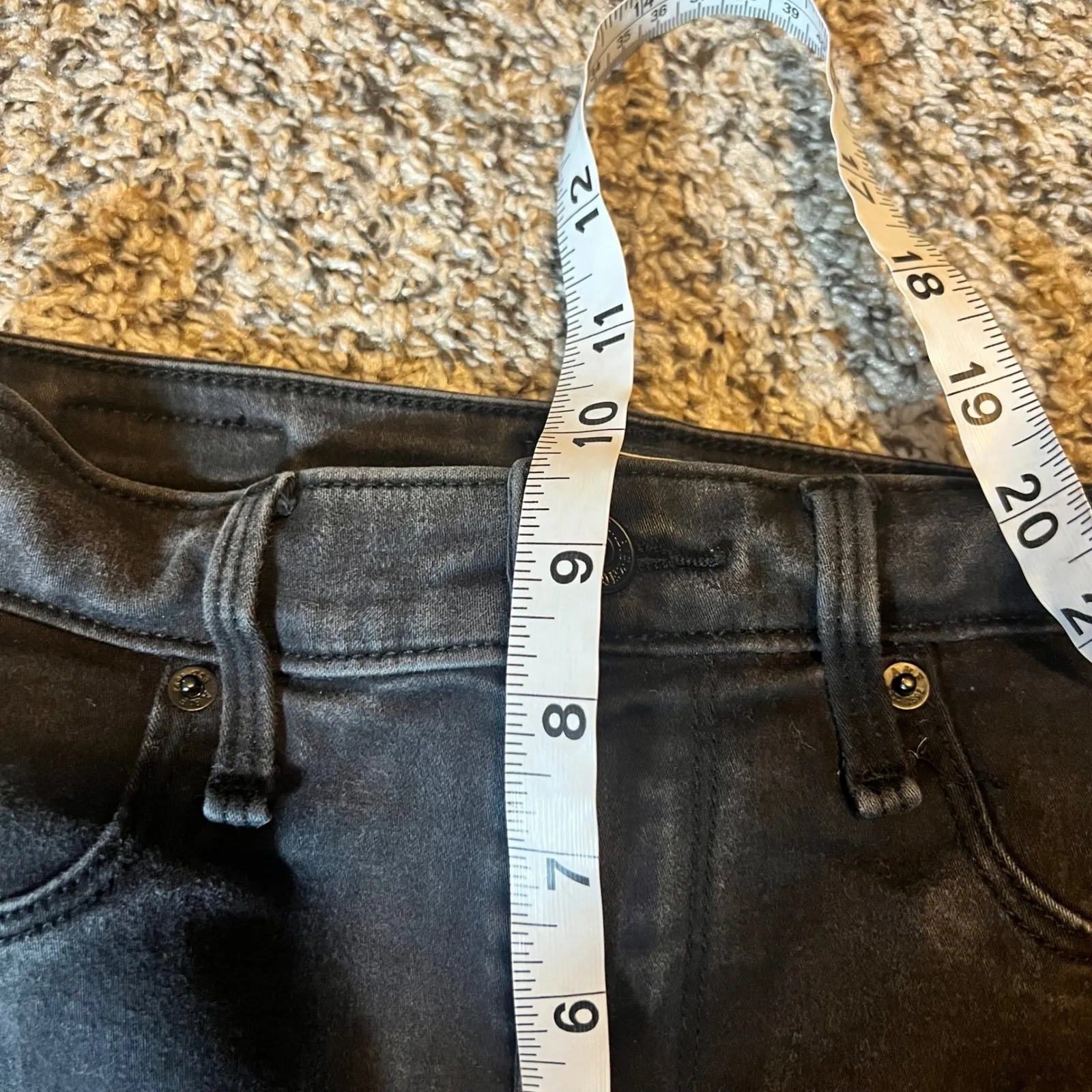 Abercrombie Fitch Simone High Rise Jean Legging Black Womens Size 24 - Image 5