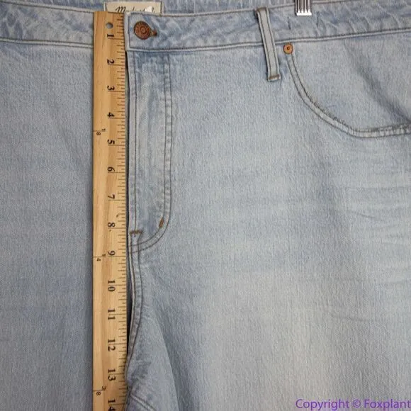 NEW Madewell Plus‎ Perfect Vintage Wide-Leg Crop Jean in Edmunds Wash, 28W - Image 7
