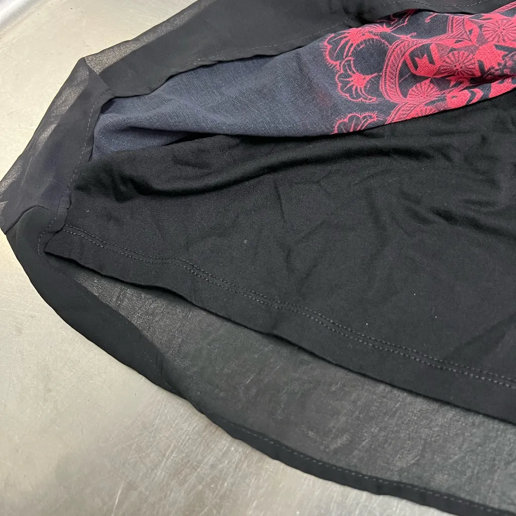 Desigual | Babylon Mandala Print Black Red White Short Sleeve Dress Size 36 EUC - Image 5