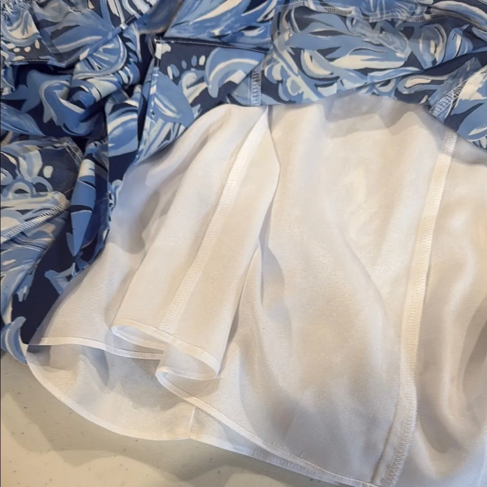 Lilly Pulitzer Darlah Blue and White ocean palm Dress 2025  NWOT - Image 7