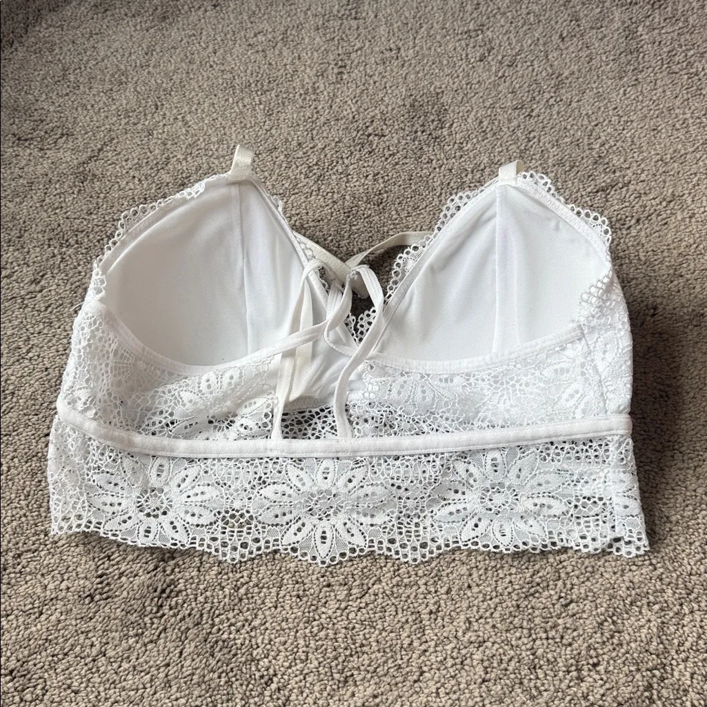 Nautica White Lace Bralette SIZE L - Image 2