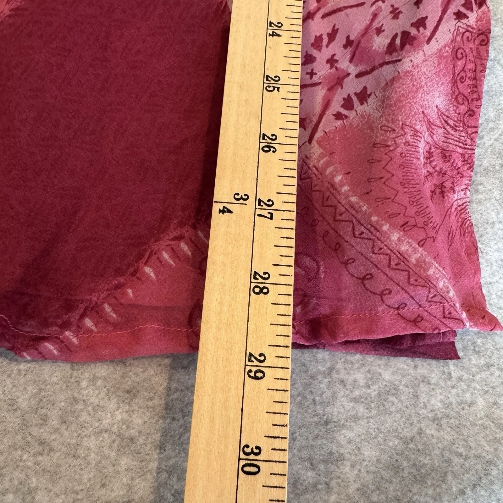 Vintage New York City Design Co Silk Sheer Top Womens Large Pink Coquette Fairy - Image 12