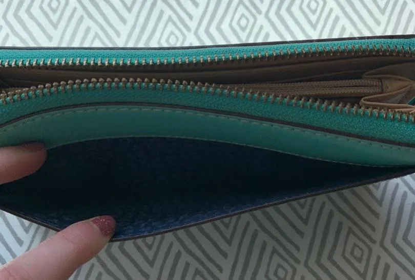 Kate Spade Teal / Green Wallet - Image 3