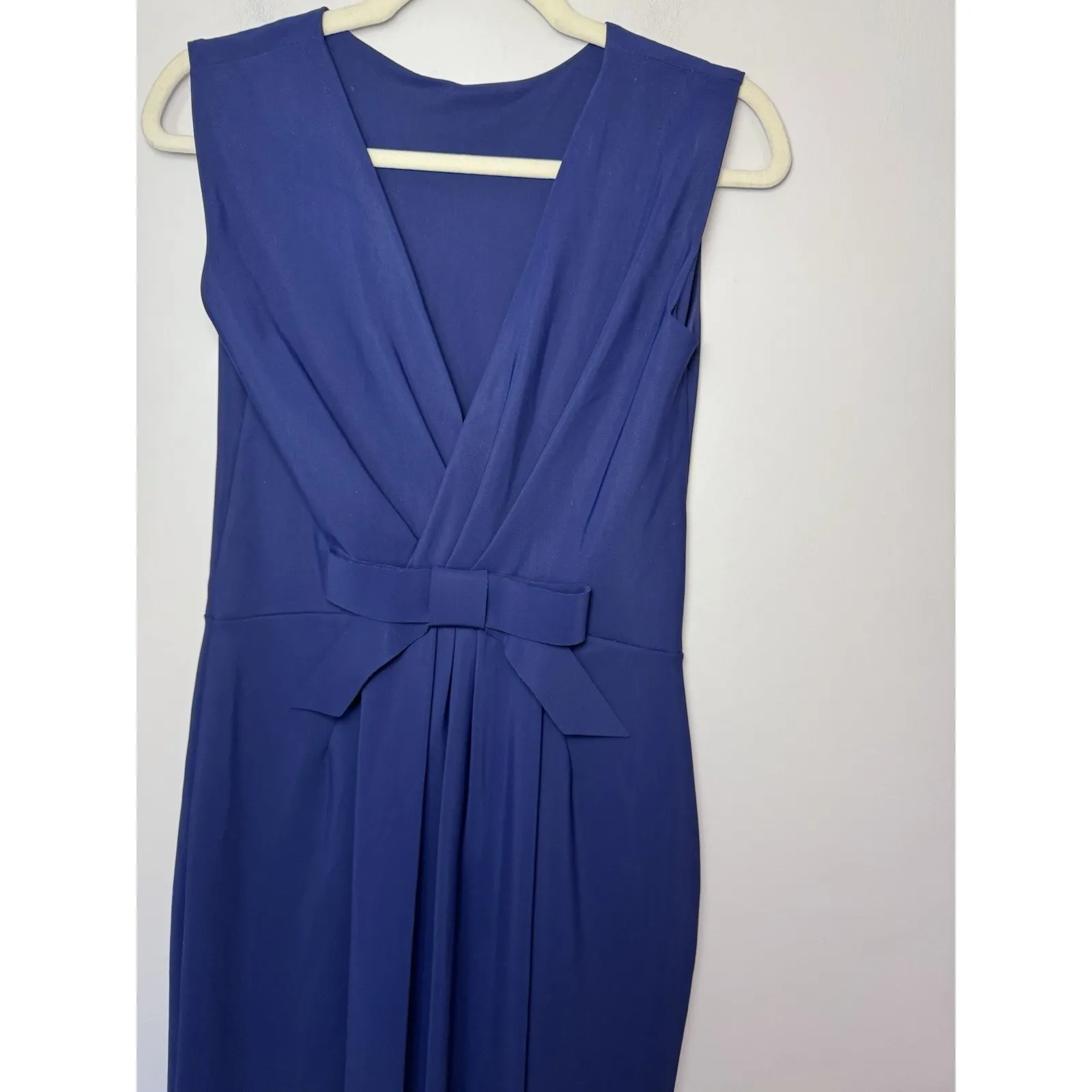 Chiara Boni La Petite Robe Jatin Sleeveless Dress Dark Blue Sz 8 NWT - Image 7