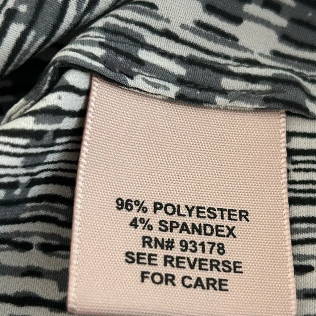 Philosophy Dolman Sleeve Blouse Gray Cream Size M - Image 8